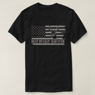 Camiseta DIA DE OS PAIS De Caça Nunca Mais Pai De Bandeiras