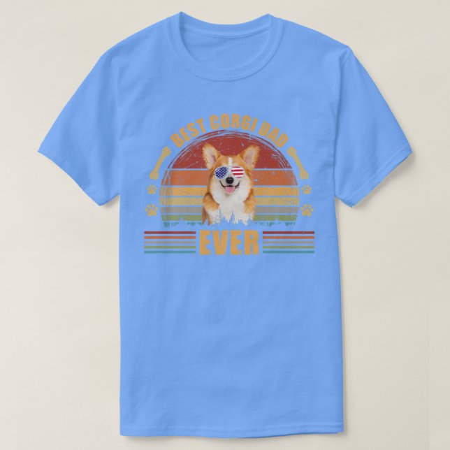 Camiseta Dia de os pais De Cachorro Engraçado Melhor Pai De (Frente do Design)