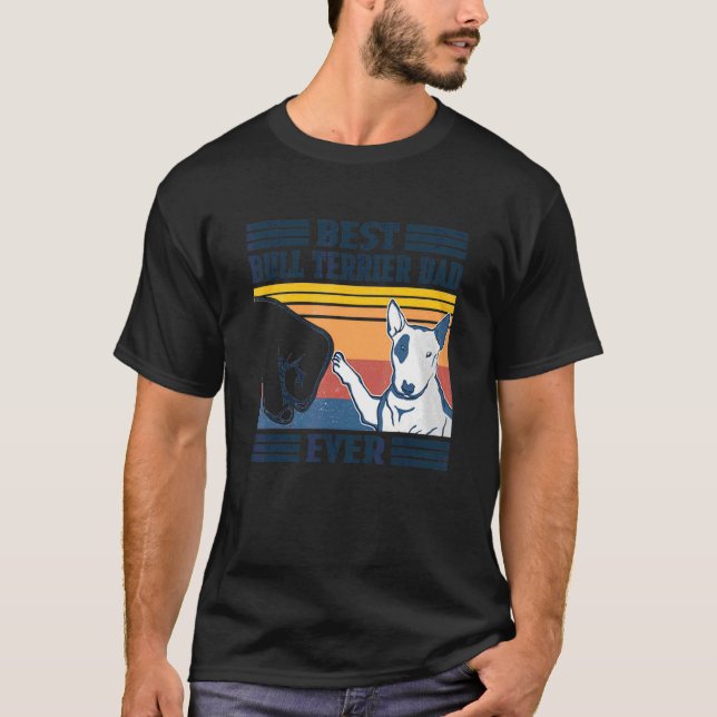 Camiseta Dia de os pais De Cães Nunca Mais Pai De Touro Tou (Frente)