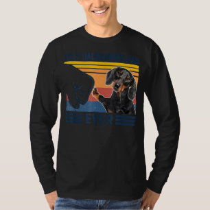 Camiseta Dia de os pais De Cão Do Melhor Pai De Dachshund