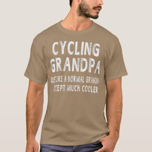 Camiseta Dia de os pais de ciclismo do vovô dá presentes ao