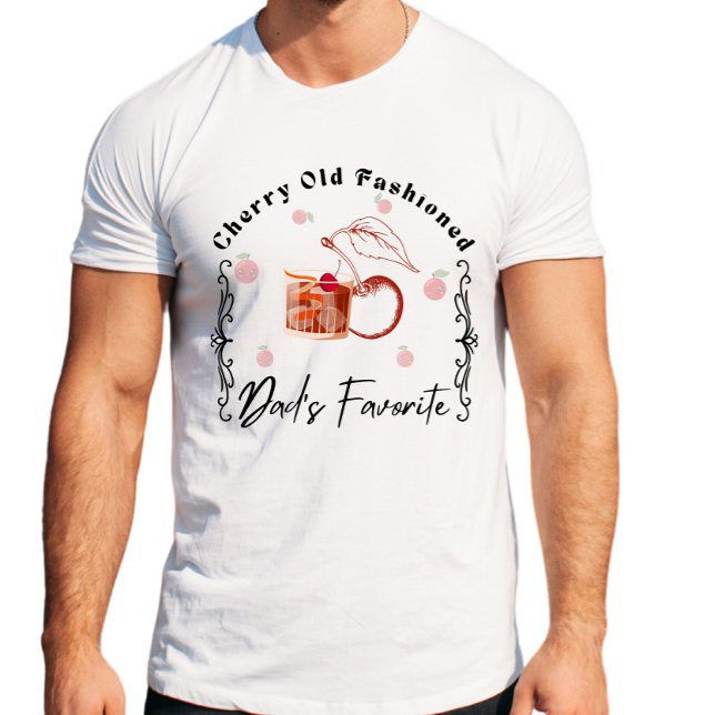 Camiseta Dia de os pais de coquetel antigo e movido à Cherr (Criador carregado)