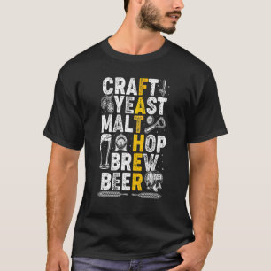 Camiseta Dia de os pais De Criação Do Pai De Cerveja Do art