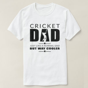 Camiseta Dia de os pais de críquete Pai de críquete Pai Leg