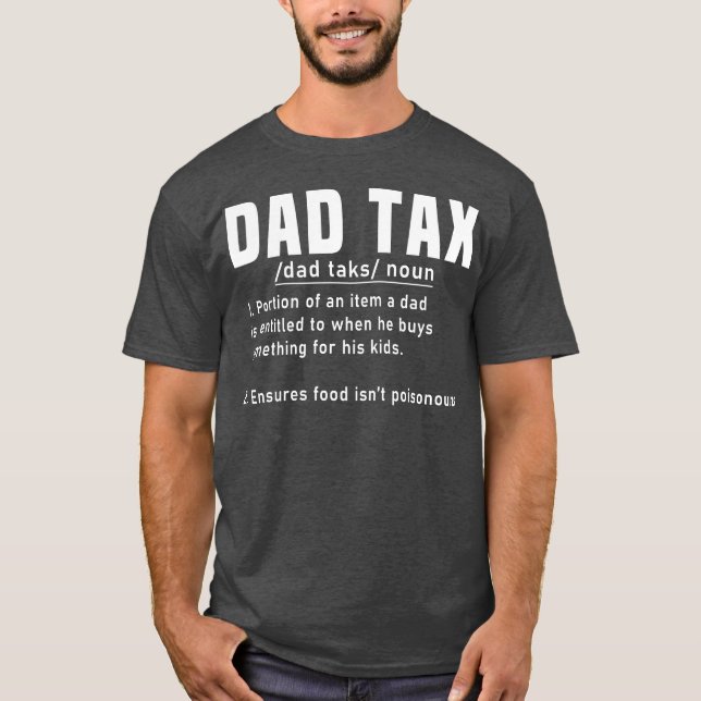 Camiseta Dia de os pais de Definição de Imposto de pai Engr (Frente)