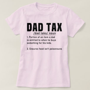 Camiseta Dia de os pais de Definição de Imposto de pai Engr
