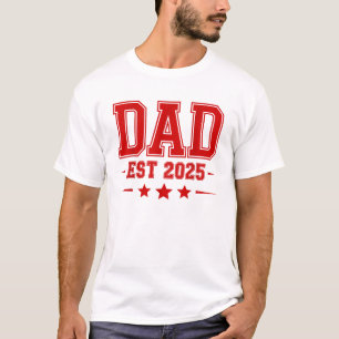 Camiseta Dia de os pais de Estilo de Variação do novo papai