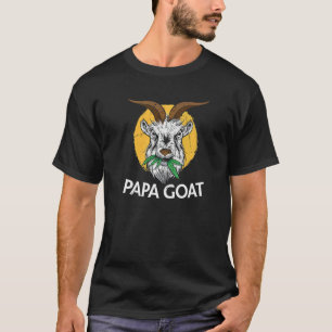 Camiseta Dia de os pais de fazendeiro Mens Papa Goat Goat