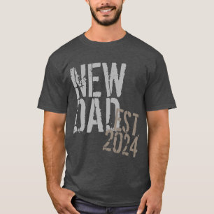 Camiseta Dia de os pais de Grunação de Novo papai de Ano 