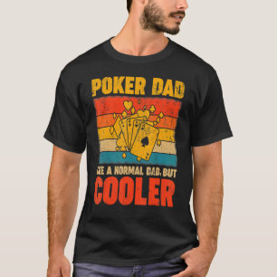 Camiseta Dia de os pais de Jogo Poker Vintage Retro Poker P