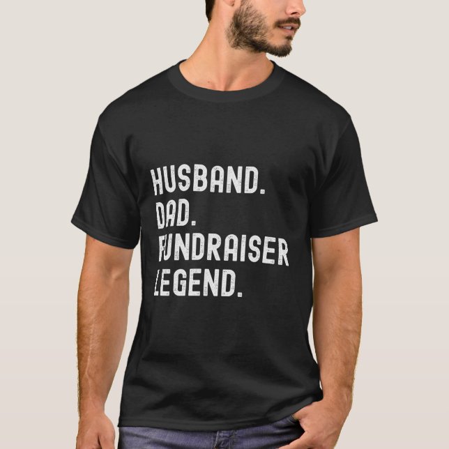 Camiseta Dia de os pais de Legenda do Fusor de Pai Marido (Frente)