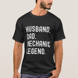 Camiseta Dia de os pais de Legenda Mecânica do Pai de Marid