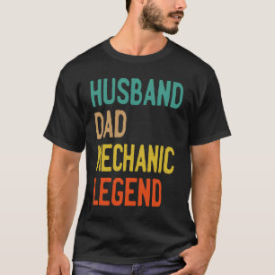 Camiseta Dia de os pais DE LEGENDA MECÂNICA DO PAI HUSBAND