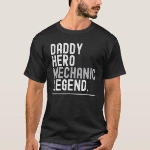 Camiseta Dia de os pais De Legenda Mecânica Hero-pai Aniver