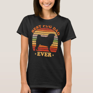 Camiseta Dia de os pais De Melhor Pug Para Menores