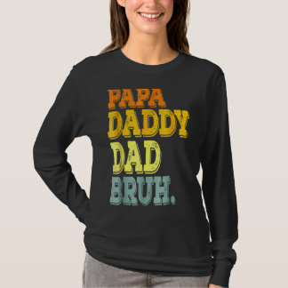 Camiseta Dia de os pais de Meninas Dada Pai Bruh 1