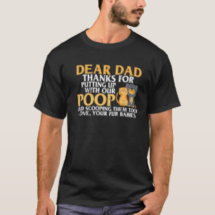 Camiseta Dia de os pais De Meninos Caro Pai Cão De Pet Cach