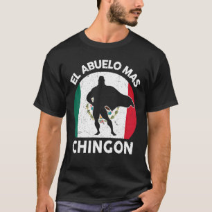Camiseta Dia de os pais De Mens Avô El Abuelo Mas Chingon M