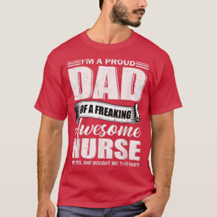 Camiseta Dia de os pais de Mens, sou um Pai Orgulhoso de um