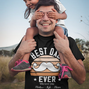 Camiseta Dia de os pais de nomes personalizados do Melhor P