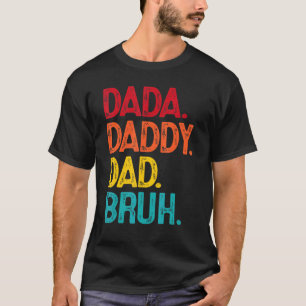 Camiseta Dia de os pais De Pai Dada Bruh Retro Vintage