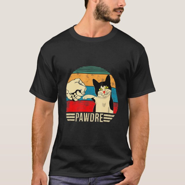 Camiseta Dia de os pais de Pai de Bump de Gato Pawdre (Frente)