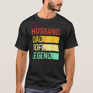 Camiseta Dia de os pais de Pai de Golfe de Pai Marido
