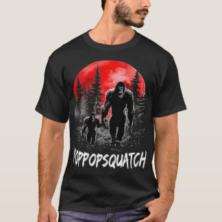 Camiseta Dia de os pais de Pai Engraçado Poppop Squatch