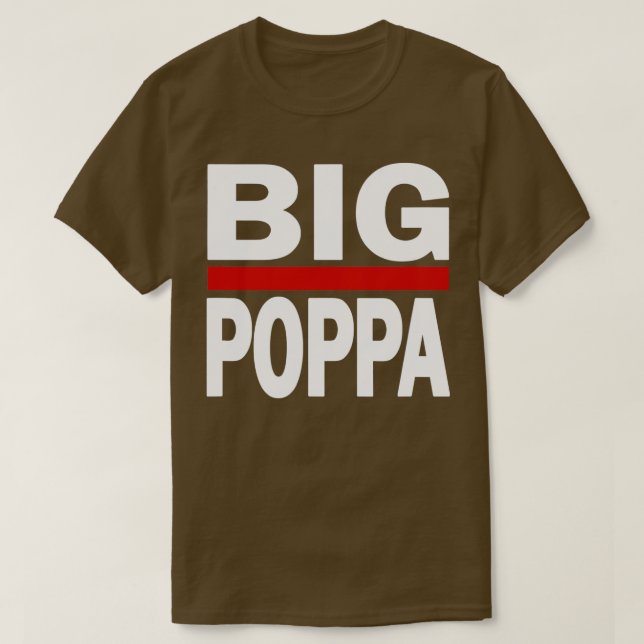 Camiseta Dia de os pais de Pai Hip Hop do Big Poppa (Frente do Design)