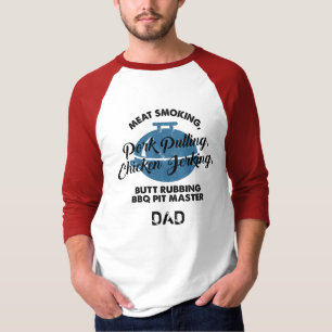 Camiseta Dia de os pais de Pai principal do CHURRASCO de fu
