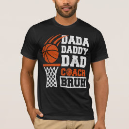 Camiseta dia de os pais de pai tantu bruh de basquete