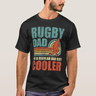 Camiseta Dia de os pais de Pai Vintage de Râguebi do Estilo