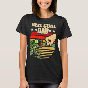 Camiseta Dia de os pais De Pesca Da Retaguarda Do Pai De Pe