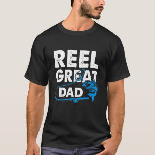 Camiseta Dia de os pais De Pesca Do Pai Do Excelente Da Eng