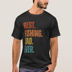 Camiseta Dia de os pais De Pesca Engraçado Com Pai De Peixe
