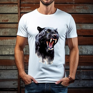 Camiseta Dia de os pais de Presas Nítidas de Enorme Panther