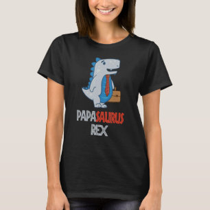 Camiseta Dia de os pais de Sens Papasaurus Rex Dinossaur Pa