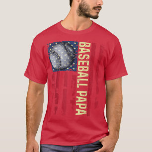 Camiseta Dia de os pais de Treinador de Tee Papá Mens Baseb