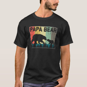 Camiseta Dia de os pais de Vintagem da Floresta Sunset do P