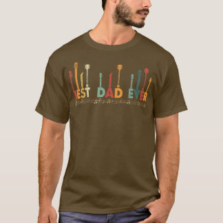 Camiseta Dia de os pais De Violão Do Melhor Pai Do Pai De A