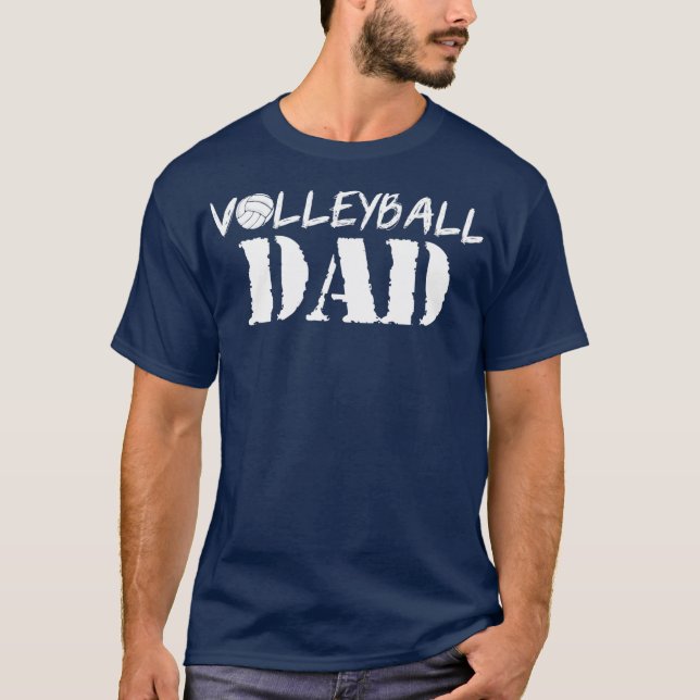 Camiseta Dia de os pais De Voleibol Para Pai (Frente)