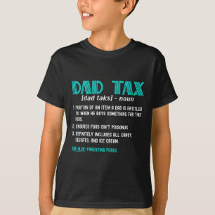 Camiseta Dia de os pais Definição de Imposto de Pai Engraça