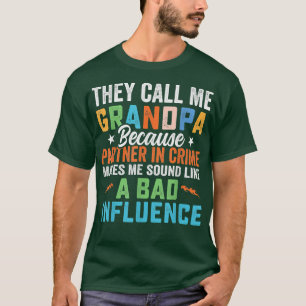 Camiseta Dia de os pais Do Avô Chamam-Me Avô