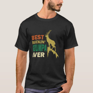 Camiseta Dia de os pais Engraçado Caça Melhor Grumpa De Buc
