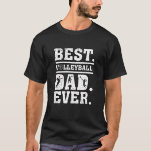Camiseta Dia de os pais Engraçado Melhor Pai De Voleibol