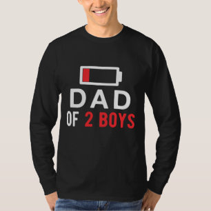 Camiseta Dia de os pais engraçado - Pai de 2 garotos com id
