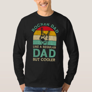 Camiseta Dia de os pais Engraçado Pai Rocker Para Jogador R