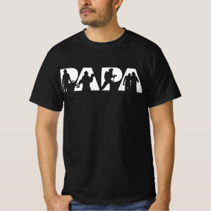 Camiseta Dia de os pais Engraçado Papá Bombeiro