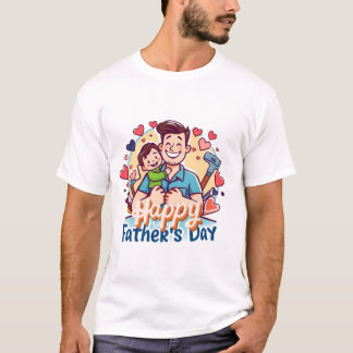 Camiseta Dia de os pais Feliz Como Pai Como Filho