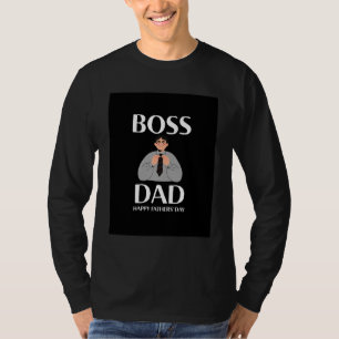 CAMISETA DIA DE OS PAIS FELIZ DO PAI BOSS